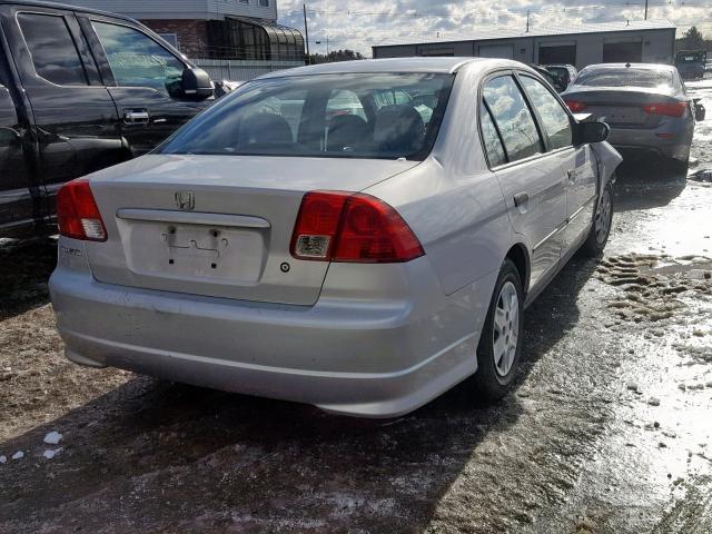 1HGES16354L004204 - 2004 HONDA CIVIC DX V SILVER photo 4