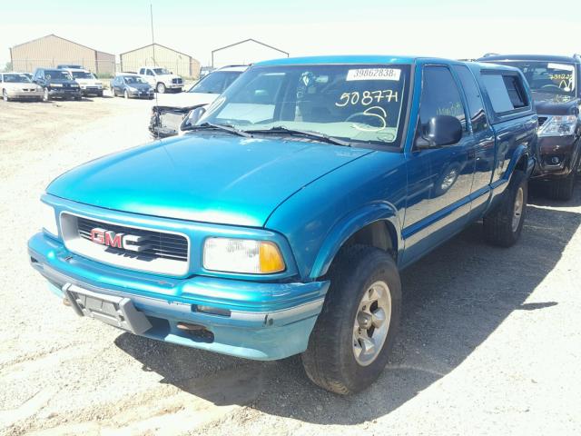 1GTDT19W0S8508771 - 1995 GMC SONOMA GREEN photo 2