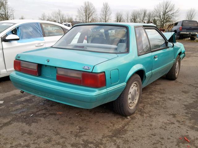 1FACP40M4PF131299 - 1993 FORD MUSTANG LX GREEN photo 4