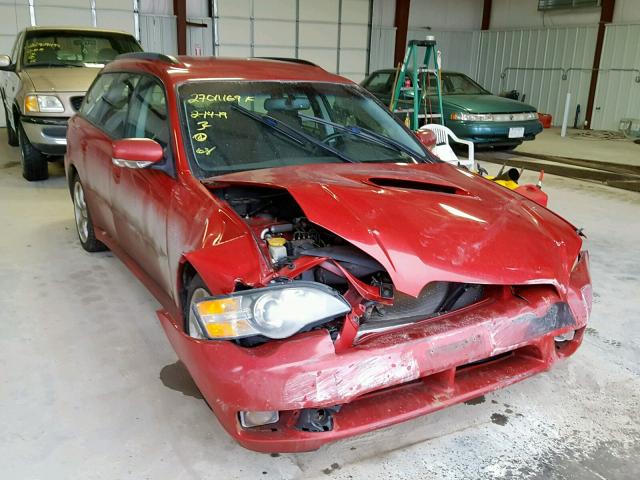 4S3BP686456319860 - 2005 SUBARU LEGACY GT RED photo 1