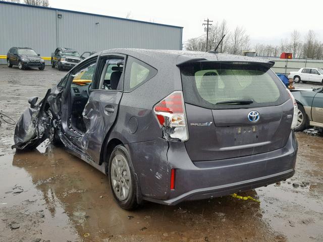 JTDZN3EU2HJ064889 - 2017 TOYOTA PRIUS V GRAY photo 3