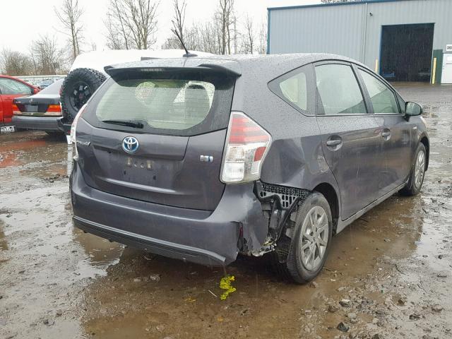 JTDZN3EU2HJ064889 - 2017 TOYOTA PRIUS V GRAY photo 4