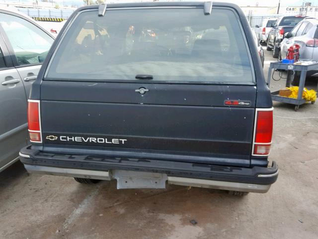 1GNCS18Z8M8224258 - 1991 CHEVROLET BLAZER S10 BLACK photo 10