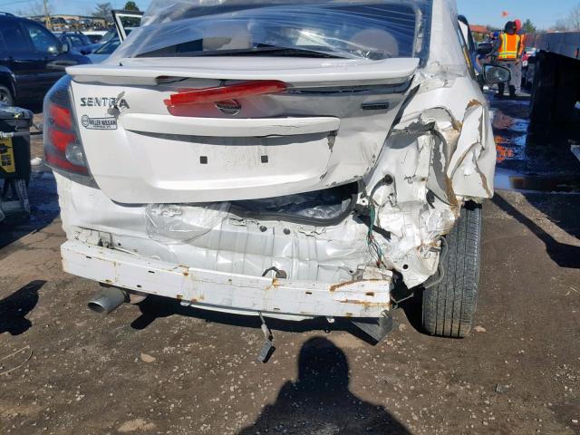 3N1AB6AP4CL650747 - 2012 NISSAN SENTRA 2.0 WHITE photo 9