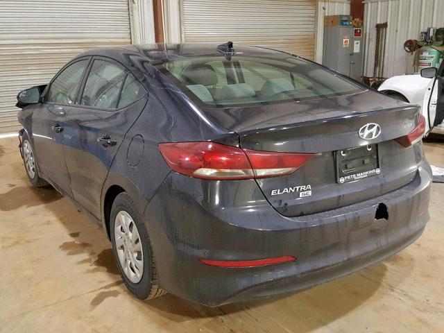 5NPD74LF2HH132342 - 2017 HYUNDAI ELANTRA SE BLACK photo 3