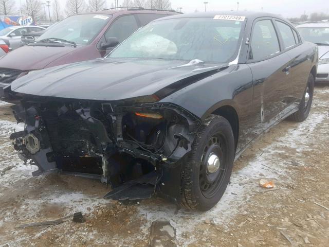 2C3CDXKT4JH295400 - 2018 DODGE CHARGER PO BLACK photo 2