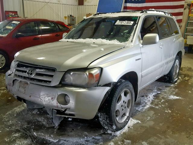 JTEEP21A340038957 - 2004 TOYOTA HIGHLANDER SILVER photo 2