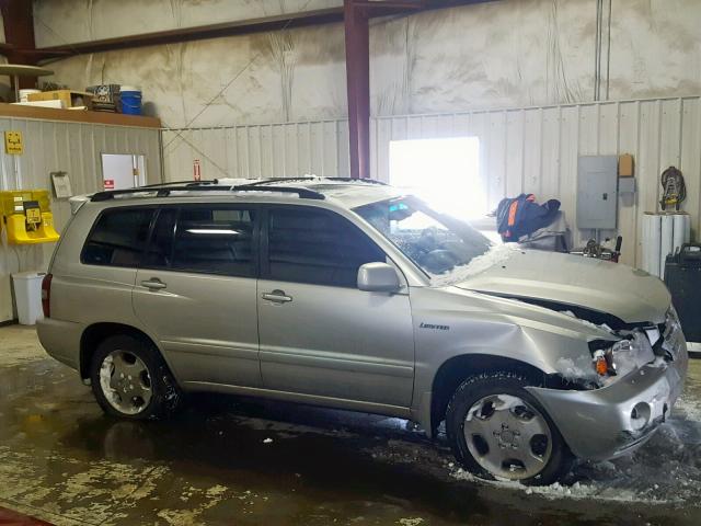 JTEEP21A340038957 - 2004 TOYOTA HIGHLANDER SILVER photo 9