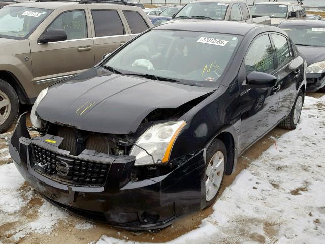 3N1AB61E58L691989 - 2008 NISSAN SENTRA 2.0 BLACK photo 2