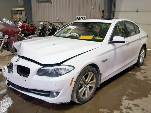 WBAXH5C58DD108518 - 2013 BMW 528 XI WHITE photo 2