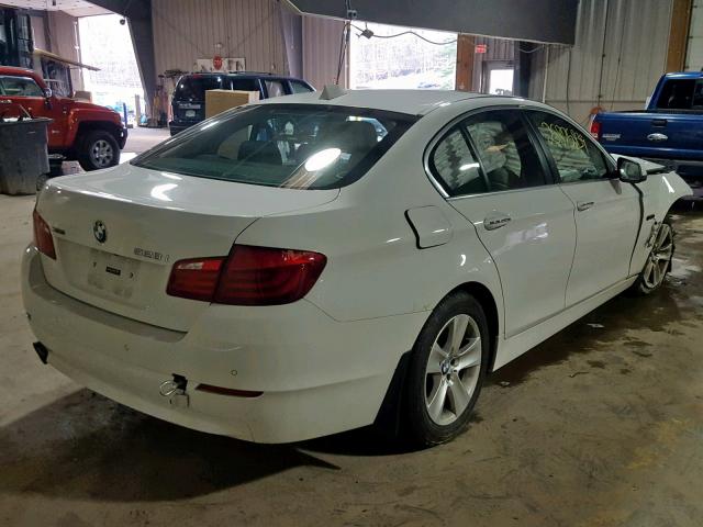 WBAXH5C58DD108518 - 2013 BMW 528 XI WHITE photo 4