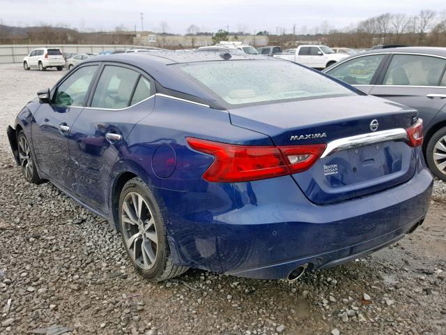 1N4AA6APXHC439917 - 2017 NISSAN MAXIMA 3.5 BLUE photo 3