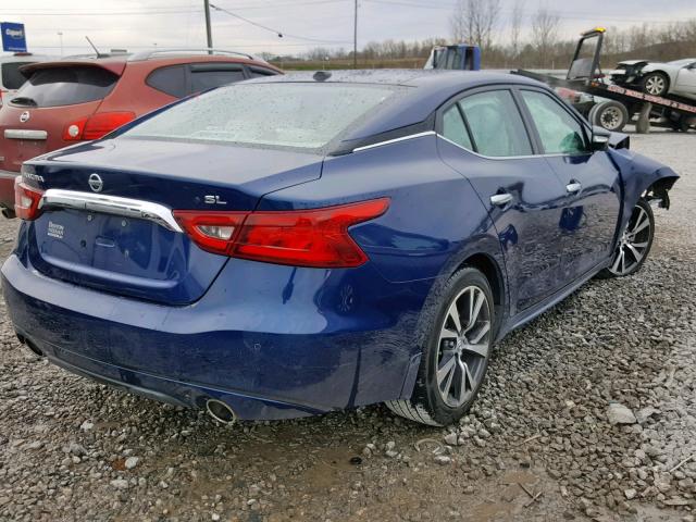 1N4AA6APXHC439917 - 2017 NISSAN MAXIMA 3.5 BLUE photo 4