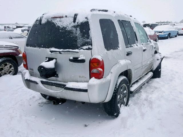 1J4GL38K83W546960 - 2003 JEEP LIBERTY RE SILVER photo 4