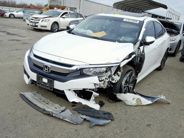 2HGFC1F74GH654261 - 2016 HONDA CIVIC EXL WHITE photo 2