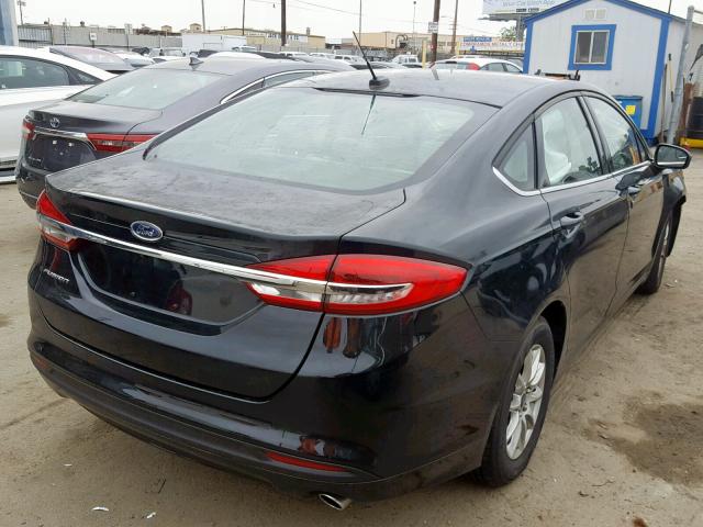 3FA6P0G73JR240885 - 2018 FORD FUSION S BLACK photo 4