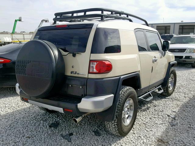 JTEBU11F980102569 - 2008 TOYOTA FJ CRUISER TAN photo 4