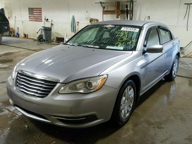 1C3CCBAB6EN175965 - 2014 CHRYSLER 200 LX SILVER photo 2