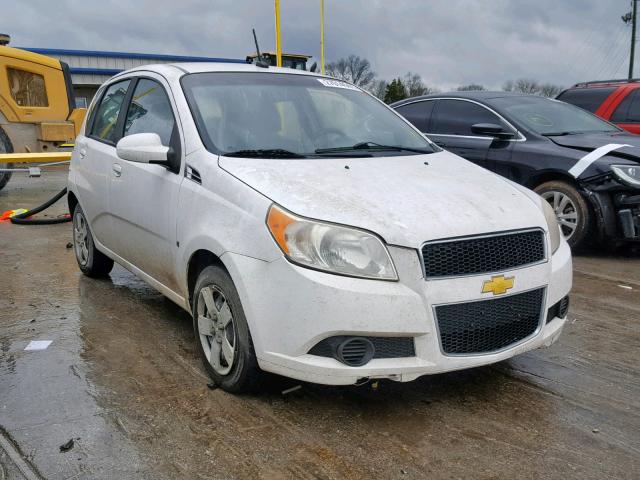 KL1TD66E99B615064 - 2009 CHEVROLET AVEO LS WHITE photo 1