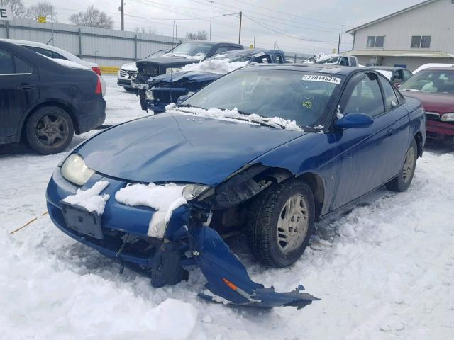 1G8ZY12771Z114505 - 2001 SATURN SC2 BLUE photo 2