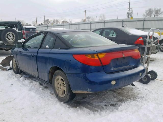 1G8ZY12771Z114505 - 2001 SATURN SC2 BLUE photo 3