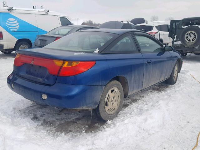 1G8ZY12771Z114505 - 2001 SATURN SC2 BLUE photo 4