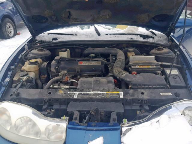 1G8ZY12771Z114505 - 2001 SATURN SC2 BLUE photo 7