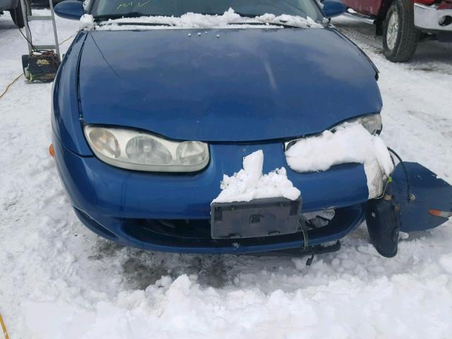 1G8ZY12771Z114505 - 2001 SATURN SC2 BLUE photo 9