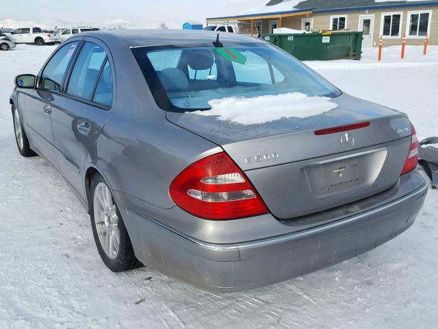 WDBUF83J74X122031 - 2004 MERCEDES-BENZ E 500 4MAT GRAY photo 3