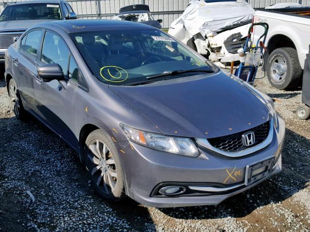 2HGFB2F94FH539667 - 2015 HONDA CIVIC EXL GRAY photo 1