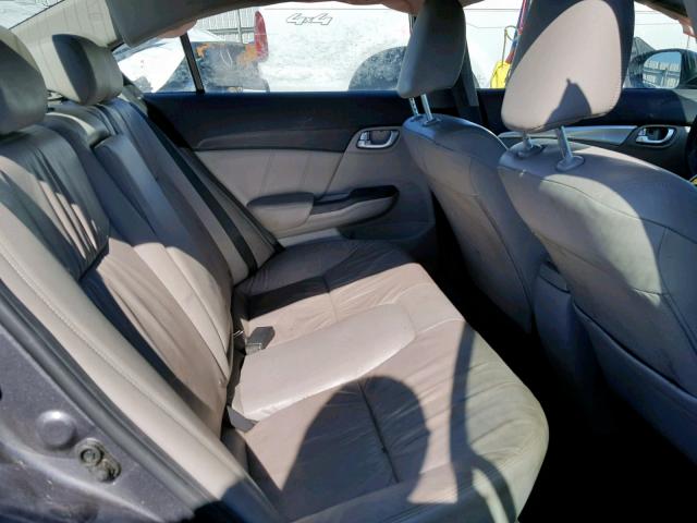 2HGFB2F94FH539667 - 2015 HONDA CIVIC EXL GRAY photo 6