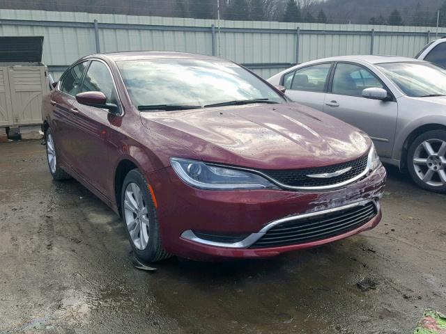 1C3CCCAB7FN527555 - 2015 CHRYSLER 200 LIMITE MAROON photo 1