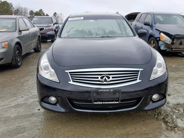 JN1DV6AR9CM860059 - 2012 INFINITI G25 BLACK photo 9