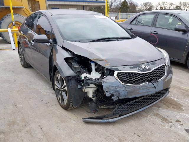 KNAFX4A8XE5087415 - 2014 KIA FORTE EX GRAY photo 1