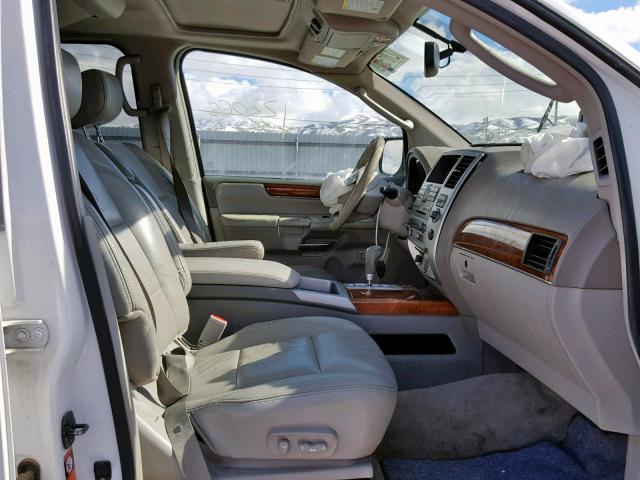 5N3AA08C69N901537 - 2009 INFINITI QX56 WHITE photo 5