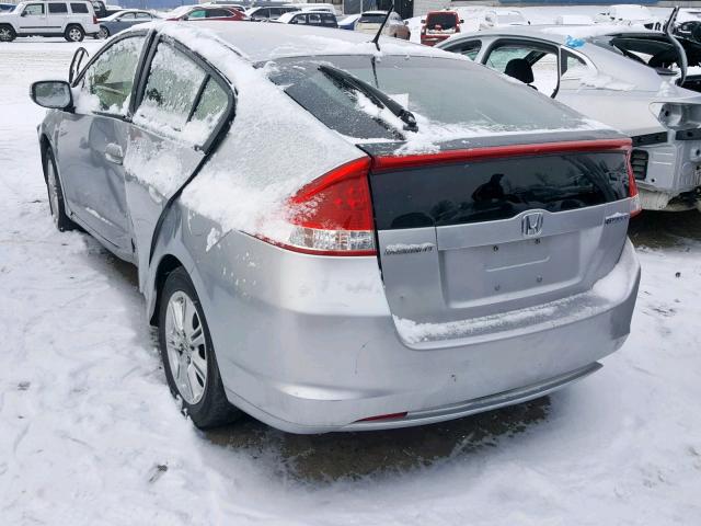 JHMZE2H75AS003664 - 2010 HONDA INSIGHT EX SILVER photo 3