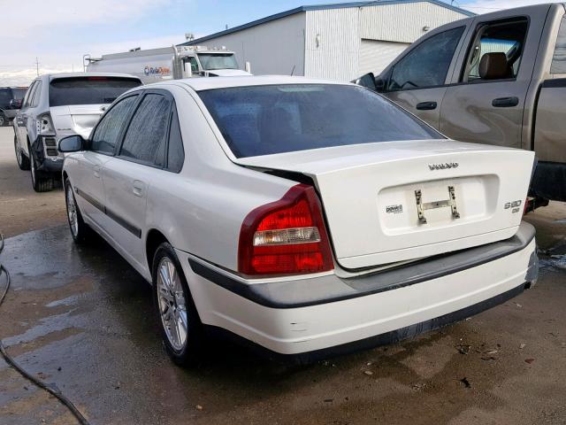 YV1TS92D921243261 - 2002 VOLVO S80 WHITE photo 3