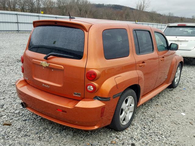 3GNDA63X08S626346 - 2008 CHEVROLET HHR SS ORANGE photo 4