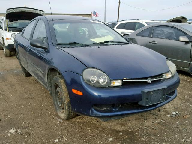 1B3ES46C1YD652754 - 2000 DODGE NEON BASE BLUE photo 1