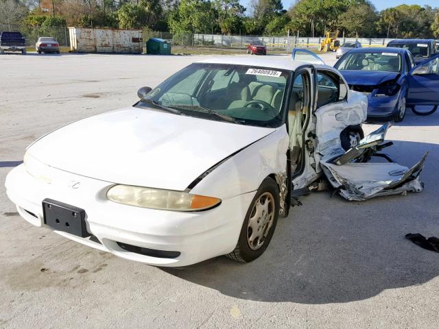 1G3NL52F73C295421 - 2003 OLDSMOBILE ALERO GL WHITE photo 2