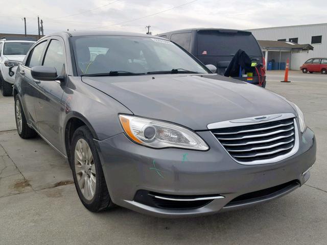 1C3CCBAB3CN291945 - 2012 CHRYSLER 200 LX GRAY photo 1