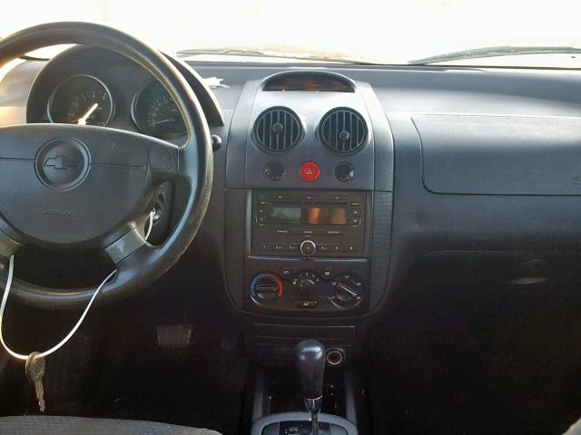 KL1TD66686B676328 - 2006 CHEVROLET AVEO BASE ყვითელი ფოტო 9