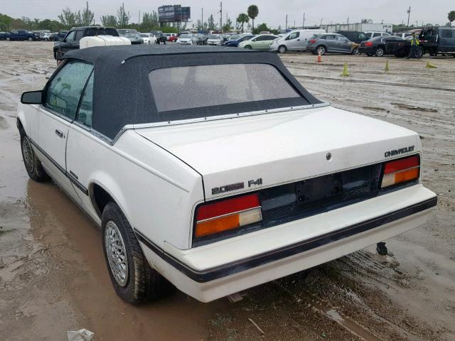 1G1AD67P1D7192937 - 1983 CHEVROLET CAVALIER C WHITE photo 3