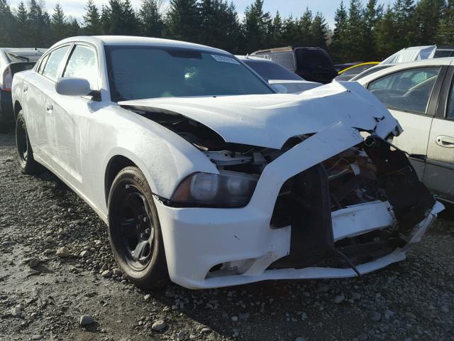 2C3CDXAG5DH568255 - 2013 DODGE CHARGER PO WHITE photo 1
