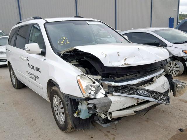 KNDMG4C73B6373997 - 2011 KIA SEDONA LX WHITE photo 1