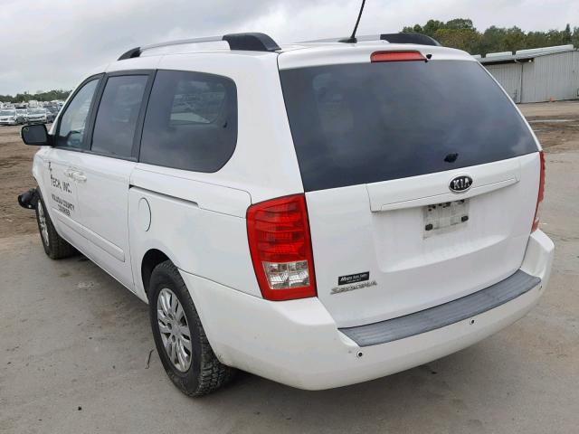 KNDMG4C73B6373997 - 2011 KIA SEDONA LX WHITE photo 3