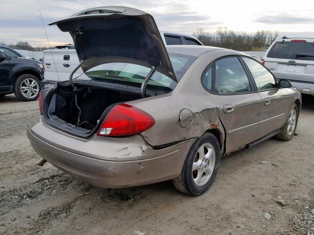 1FAFP55U62G110856 - 2002 FORD TAURUS SES TAN photo 4