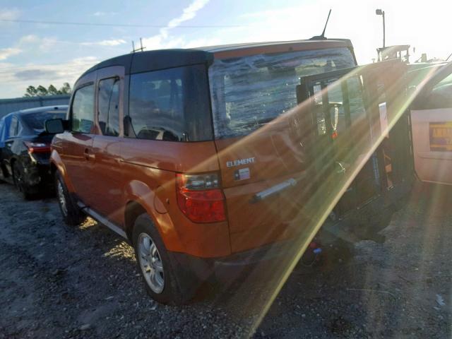 5J6YH18797L006482 - 2007 HONDA ELEMENT EX ORANGE photo 3