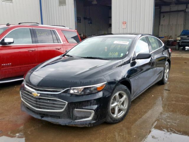 1G1ZC5ST7GF208332 - 2016 CHEVROLET MALIBU LS BLACK photo 2