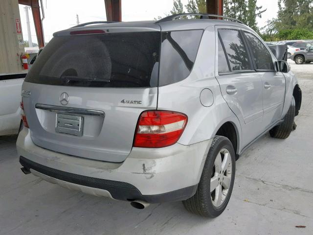 4JGBB86E47A202425 - 2007 MERCEDES-BENZ ML 350 SILVER photo 4